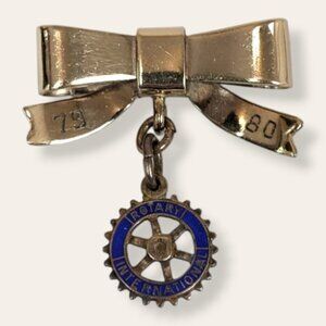 Vintage Birks '79-80 GF Rotary International Pin